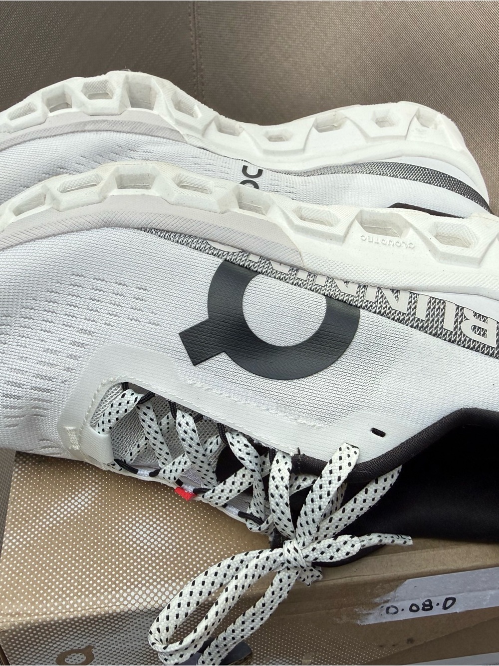 On Running Cloudmonster 2 White with Black Accents - Picture 5 of 5